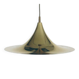 Postmodern Witch Hat Gold Pendant Lamp, 1980s