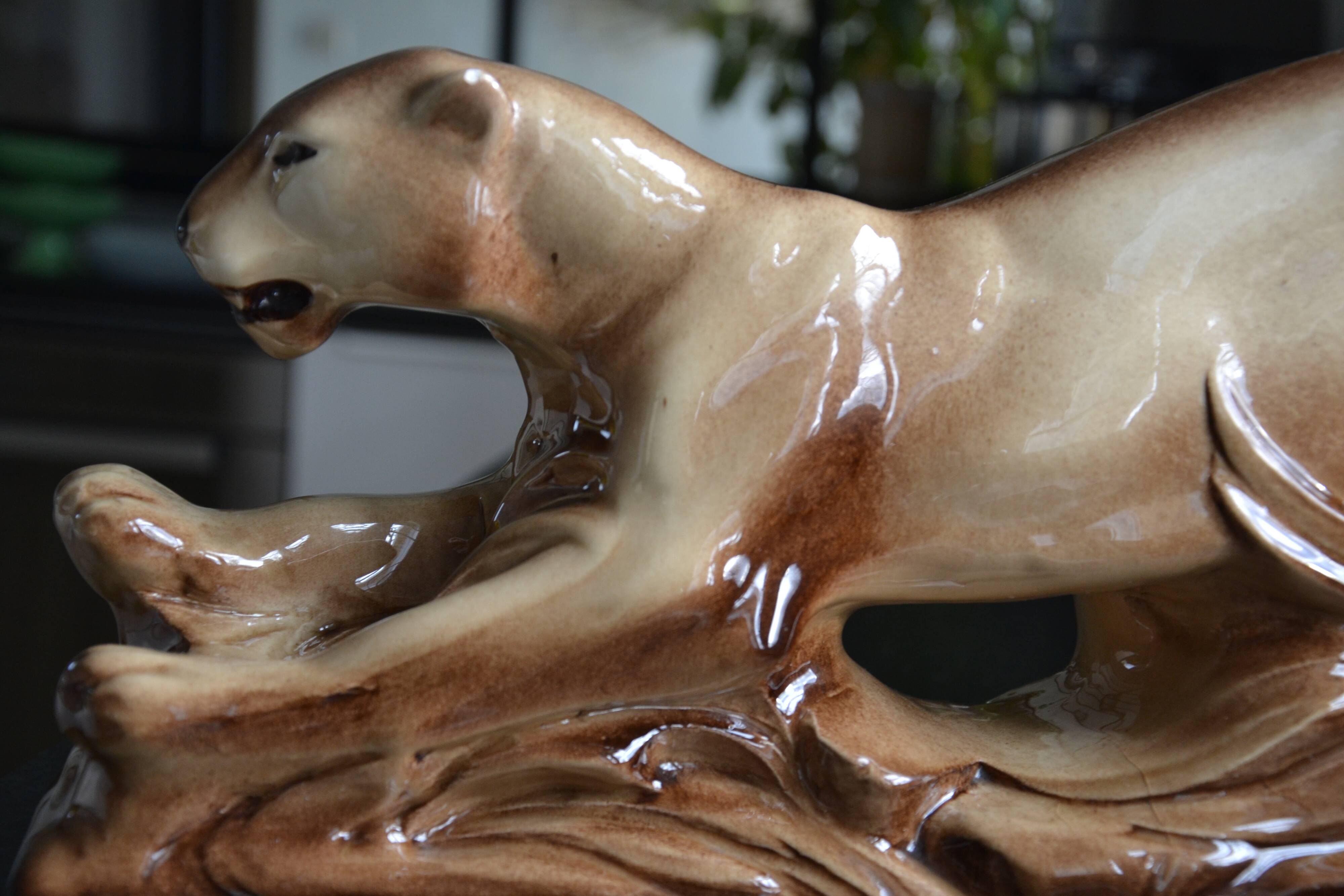 Ste Radegonde Panther Art Deco Ceramics