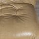 Italian 20thc beige "soriana" leather sofa by tobia scarpa for cassina