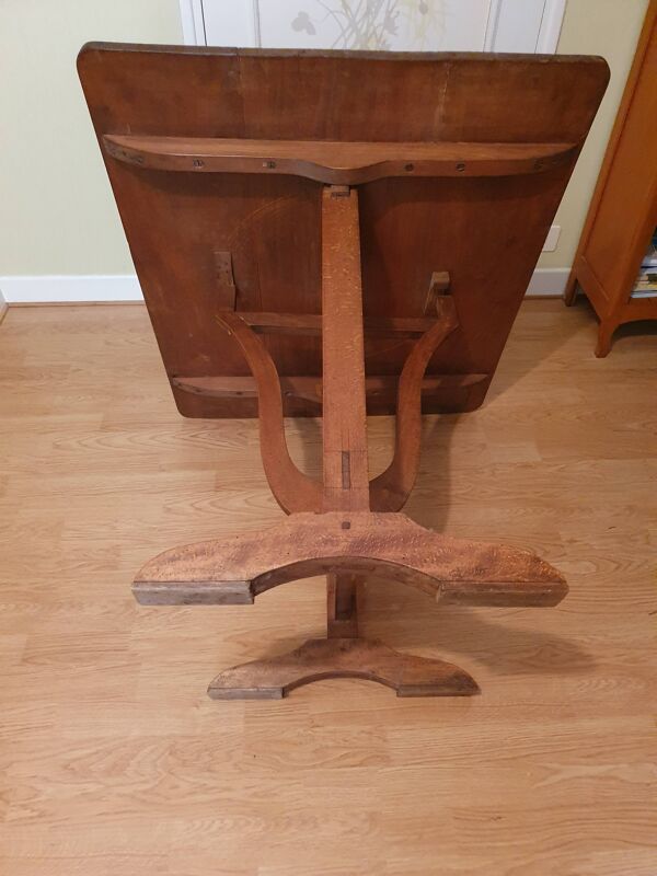 Table lyre pliante dite de vigneron