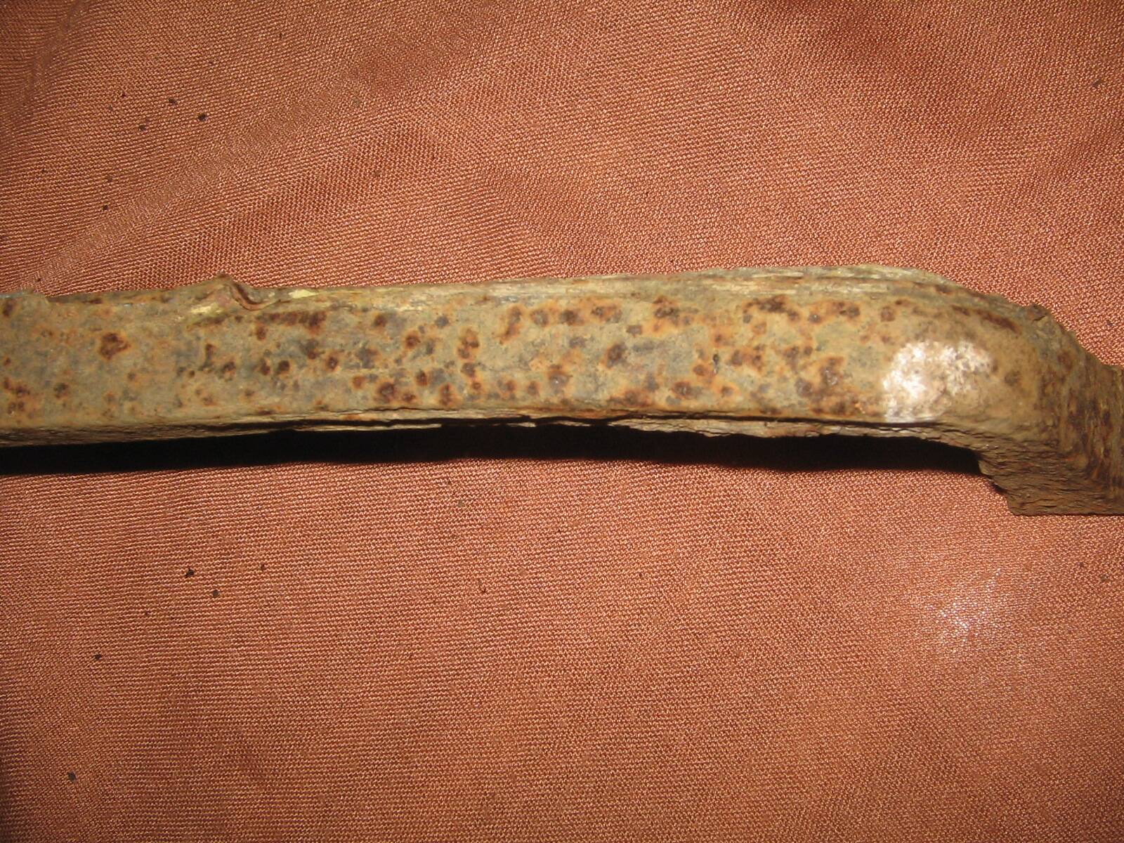 Old wrought iron andirons