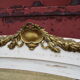 Old mirror white patinated fireplace top