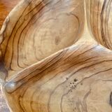 Plat en bois d’olivier vintage