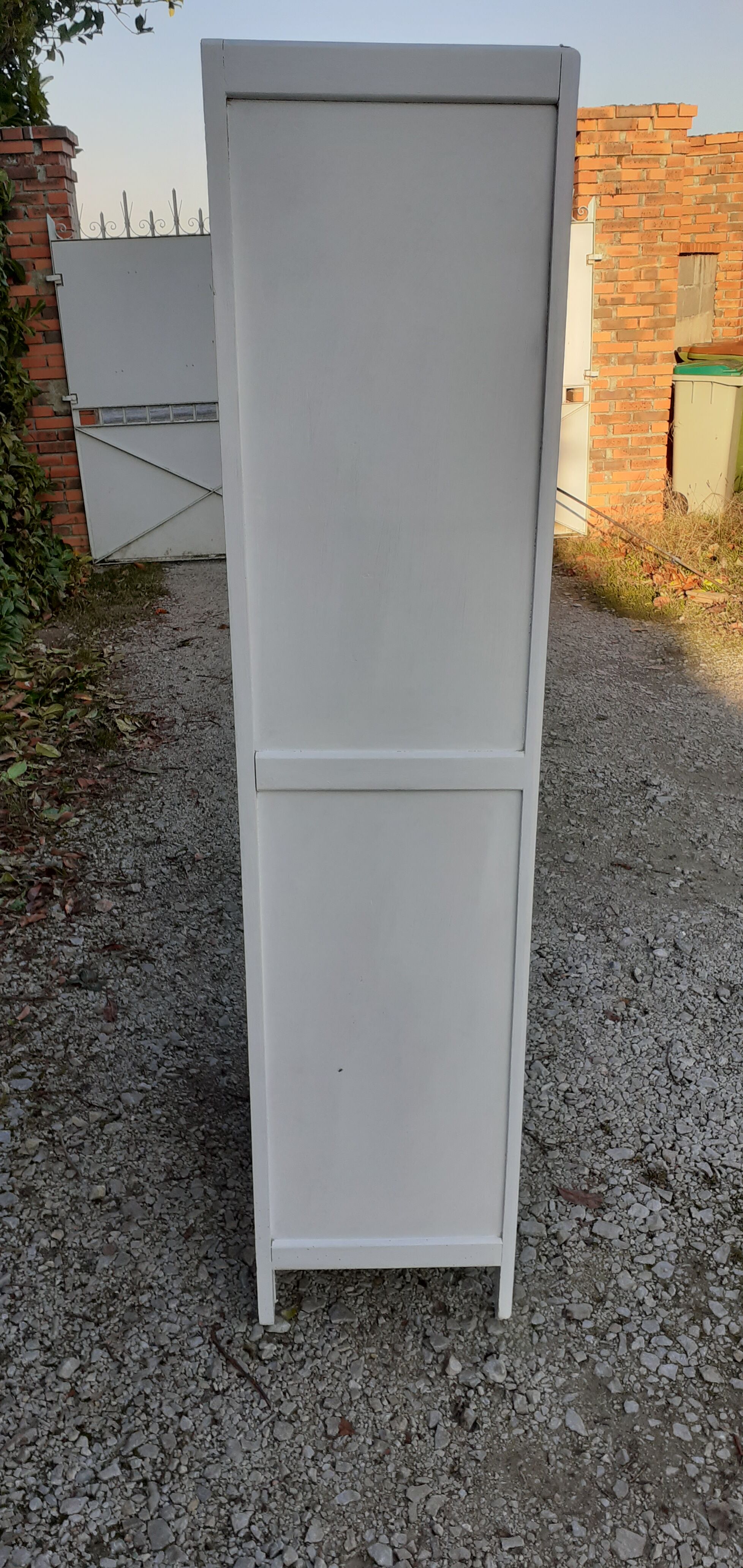 Parisian wardrobe 2 doors 3 shelves white