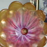 Empty pocket in pink glass paste corolla vintage Germany