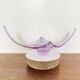 Murano - organic glass sculpture center bowl - Lilac