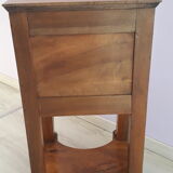 Empire period bedside table in solid walnut