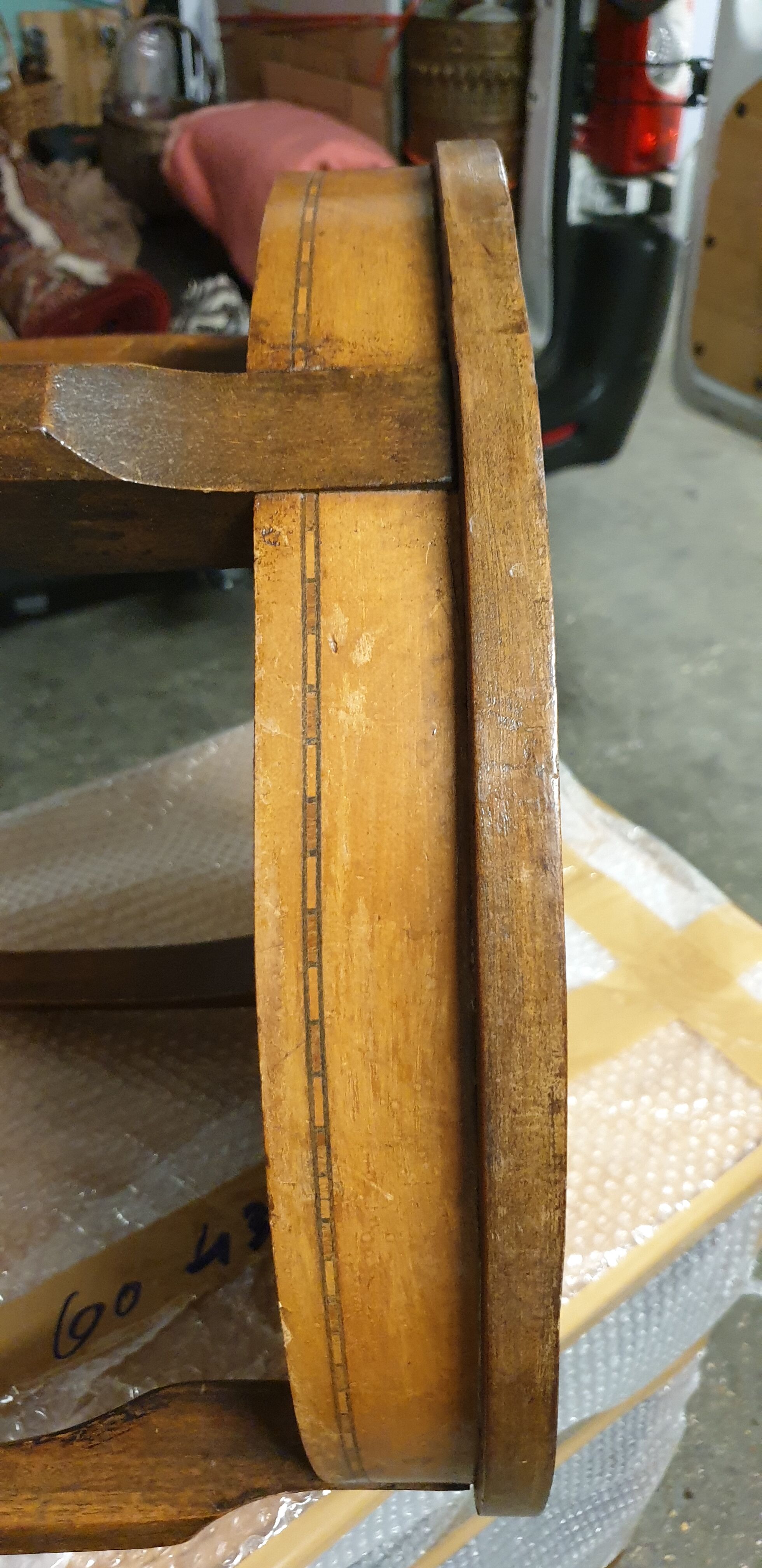 Side table louis xv in marquetry