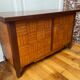 Solid oak toy chest