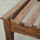 Antique French oak hallway bench/dining table bench from the 19th century