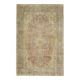 Tapis turc Oushak fait main en laine et coton orange des années 1970 203x312
