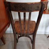 4 dark Luterma bistro chairs, sanded. Painting possible.