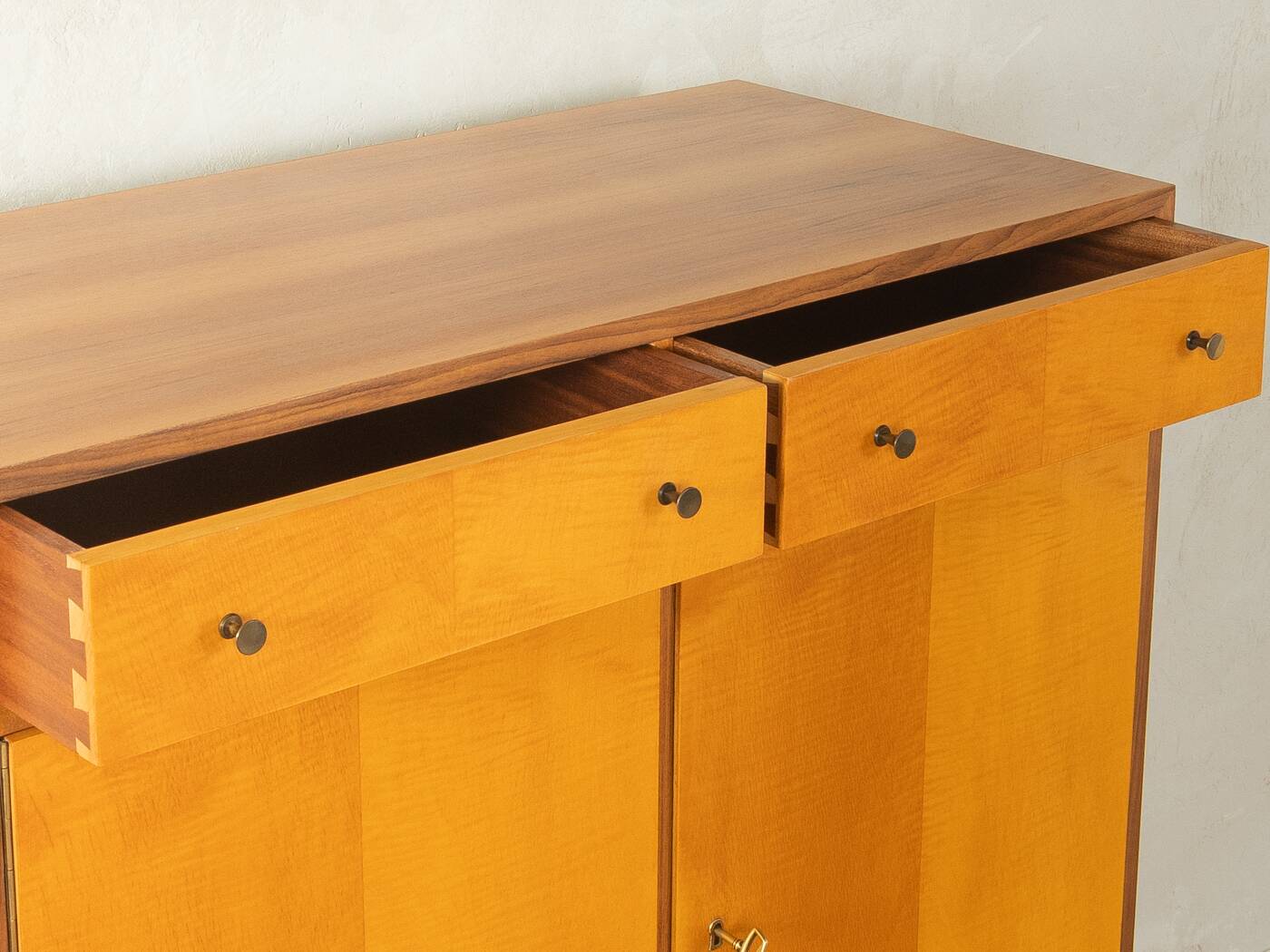 WK Möbel | Helmut Magg highboard, walnut and ash, 1950s