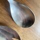 Salad servers with bamboo handles