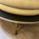 Bar 50s and its high chair in white skaï and formica cream