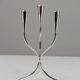 Silver-plated candelabra by Gunnar Ander for Ystad-Metall, Sweden 1960s