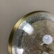 Ice glass bubble brass ceiling light by Hillebrand Leuchten, Germany, 1970s