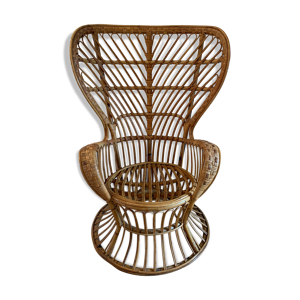 fauteuil en rotin peacock