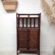 Buffet wood and rattan canning