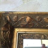 Mirror in gilded wood 66 x 50 cm