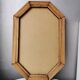 Vintage wooden mirror with 70s 80x40cm cut glass