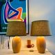 Paire de lampes "Autumn" en bois, 1970