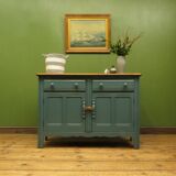 Vintage blue painted Ercol sideboard