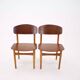 1960s Set of 6 Børge Mogensen Model 122 Oak and Teak Dining Chairs for Søborg Møbelfabric, Denmark