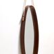 Oval Wall Mirror with Ebonized Beech Frame and a Nylon Rope, Italy