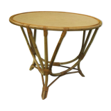 Round rattan table