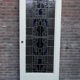 Porte intérieure avec vitrail art déco
