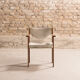 Scandinavian rosewood chairs with armrests, velvet fabrics (x6)