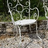 Fauteuil fer forgé XIXe débutXXe