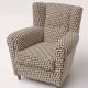 Pair of Italian Armchairs  in Zigzag Upholstery, 1960s