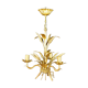Golden suspension, 3 branches, wheat cob decoration.