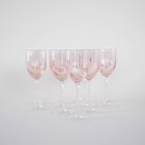 Set of wine glasses, French design, 1970s, made in France