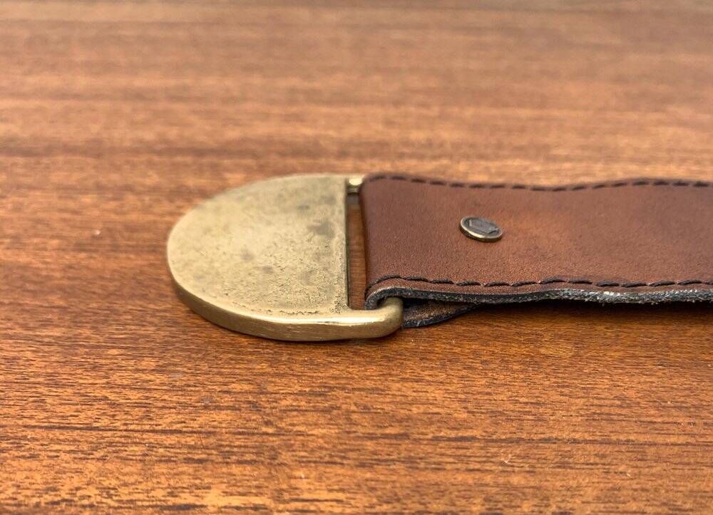 Mid-Century Bronze and Leather Armrest Bowl or Ashtray, 1960s