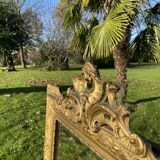 Large antique mercury-gilded mirror from the Napoleon III period