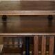 Victorian oak revolving library table circa 1880.