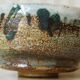 Brutalist glazed chamotte stoneware bowl