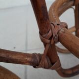Porte-plante rotin