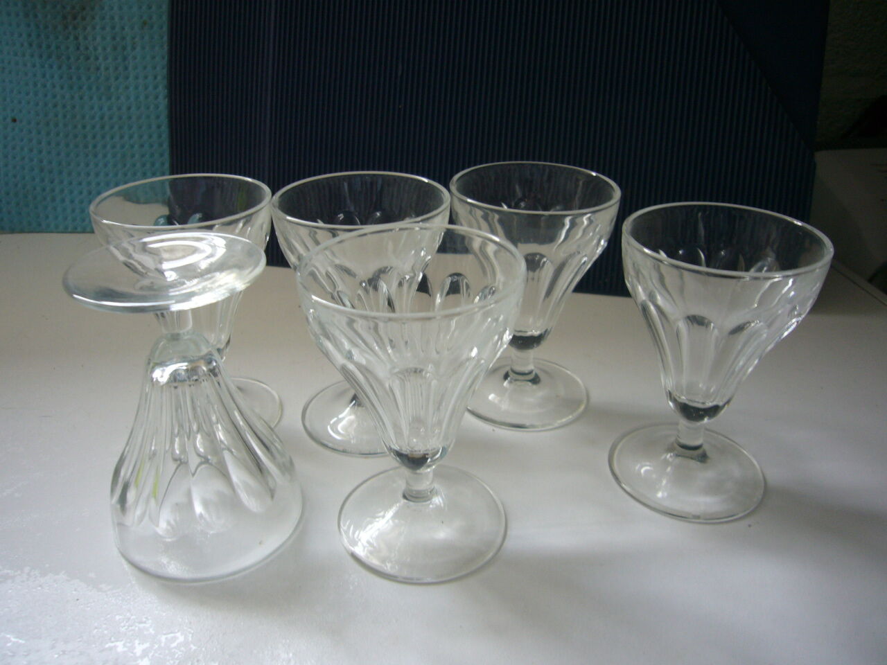 Lot of 6 crystal glasses