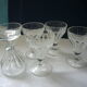 Lot de 6 verres en cristal