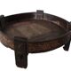 Large Antique Indonesian / Indian Carved Round Chakki Table