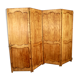 4 Vantaux Screen In Merisier Style Louis XV double-sided