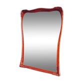 Mirror of time 1900 art deco Walnut carved by Gauthier and Poinsignon 130x175cm