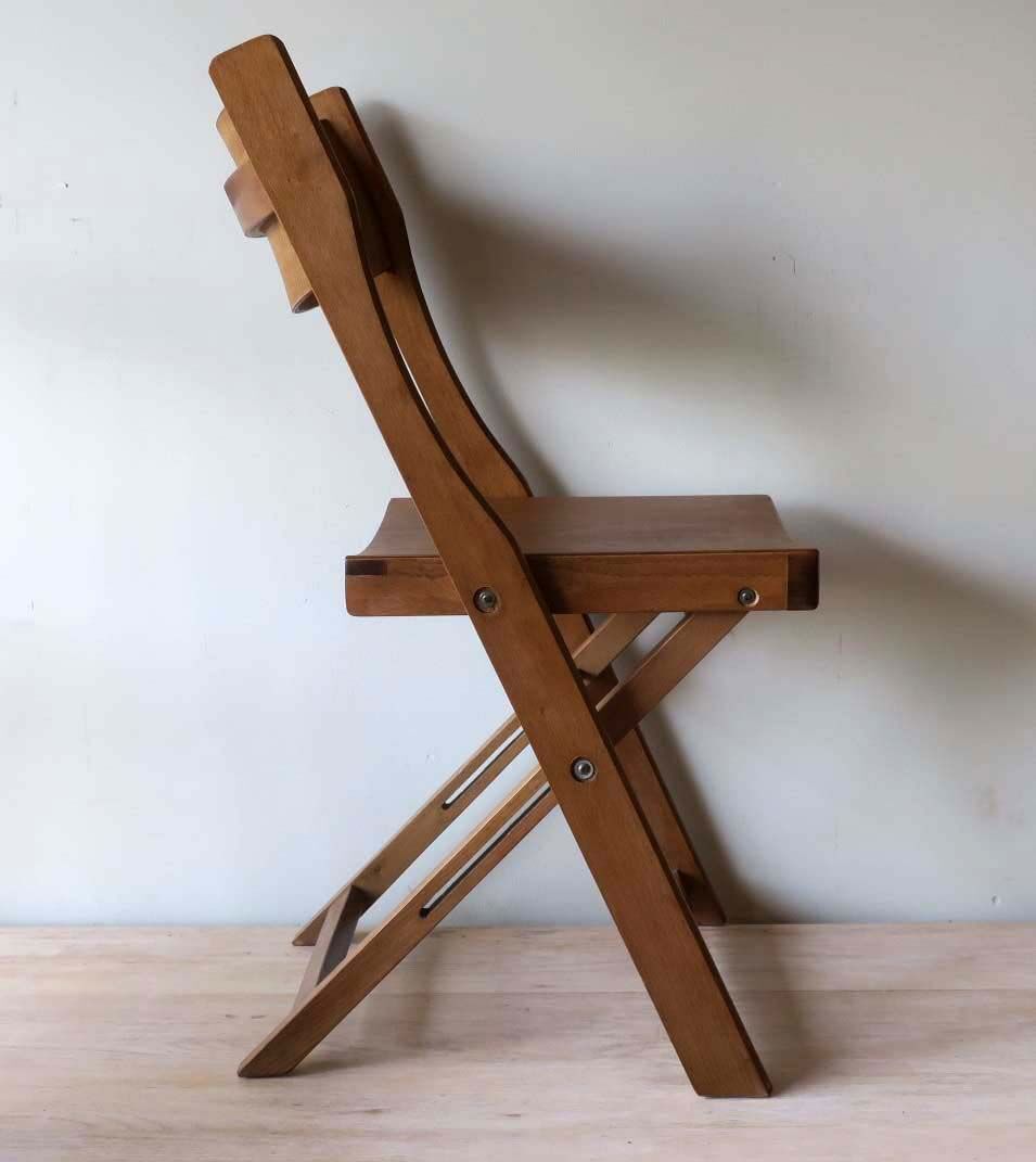 Ensemble de 4 chaises pliantes du milieu du siècle