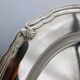 Very beautiful oval flat serving platter in silvered metal gallia coqui decoration