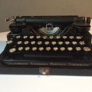 Typewriter Underwood portable Elliott - Fisher 3 Bank