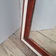 Miroir Louis Philippe H112xL76 laque bordeaux blanc crème